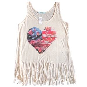 Maurices Patriot Heart Sleeveless Tank Top